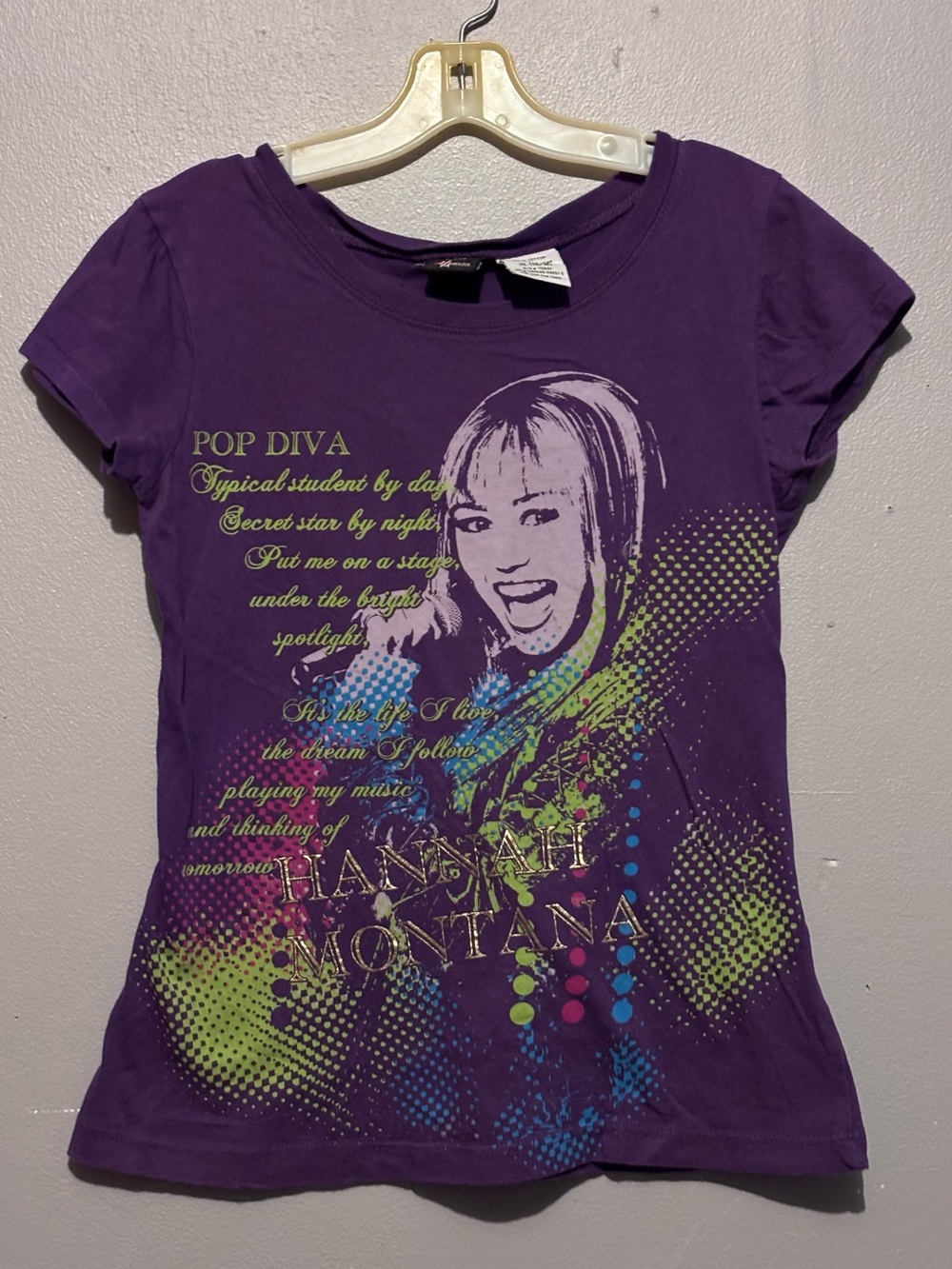 Y2K Disney Hannah Montana Purple T-Shirt